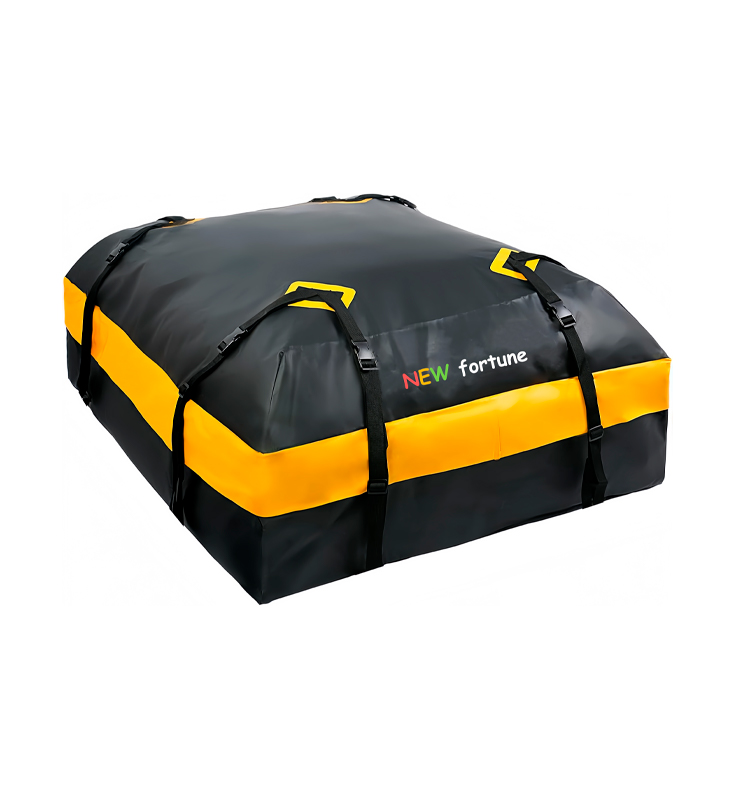 FO-10 Wodoodporna torba na dach samochodu z siatki 500D, wykonana z PVC, o pojemności 15 sześciennych