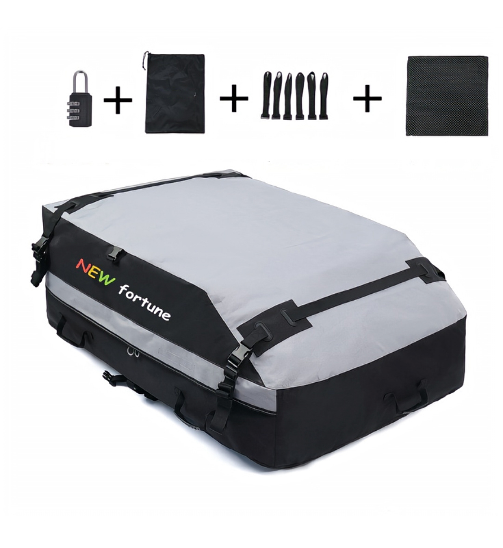 FO-22 Wodoodporna torba na dach samochodu o pojemności 19 metrów sześciennych, przeznaczona do aktywności na świeżym powietrzu